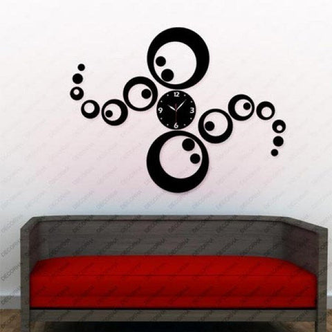 Infinity Rings Wall Clock Decals | Modern Vinyl Décor for Home & Office The Wall Valley